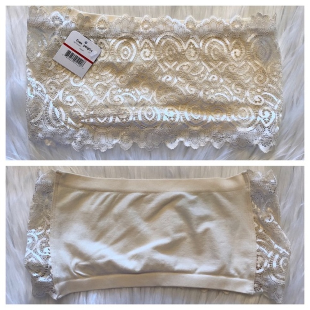 NEW Free People Reversible Ivory Lace Bandeau - Picture 3 of 5